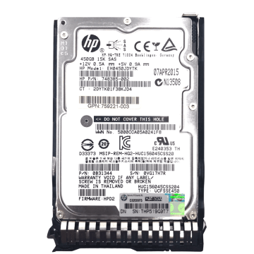 HP 450GB SAS hard drive - 15K RPM (737573-001) thumbnail