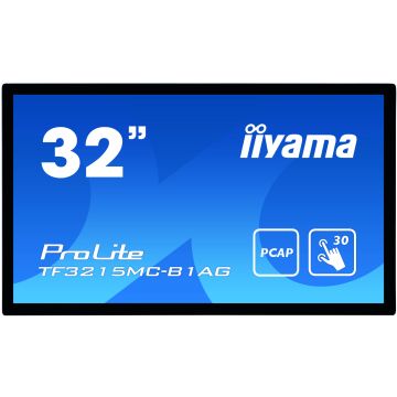iiyama ProLite TF3215MC-B1AG computer monitor 81,3 cm (32") 1920 x 1080 Pixels Full HD LED Touchscreen Kiosk Zwart (TF3215MC-B1AG) thumbnail