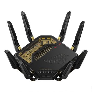 ASUS ROG Rapture GT-BE98 draadloze router 10 Gigabit Ethernet Quad-band (2.4 GHz / 5 GHz-1 / 5 GHz-2 / 6 GHz) Zwart (90IG08F0-MO9A3V) thumbnail