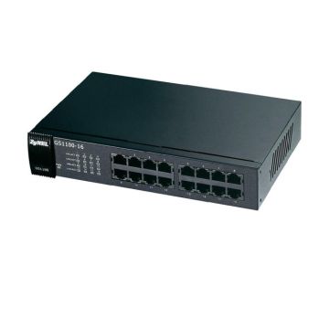 Zyxel GS1100-16S 16 port Gigabit - DIP selector Unmanaged Switch (GS1100-16S-EU0101F) thumbnail