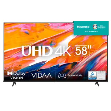 Hisense 58A6K 147,3 cm (58") 4K Ultra HD Smart TV Wifi Zwart 300 cd/m² (58A6K) thumbnail