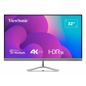 Viewsonic VX3276-4K-MHD-2 computer monitor 81,3 cm (32") 3840 x 2160 Pixels 4K Ultra HD LCD Zwart, Zilver (VX3276-4K-MHD-2) thumbnail