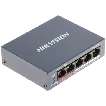 Hikvision DS-3E0105P-E(B) 4 Port Fast Ethernet Unmanaged POE Switch (DS-3E0105P-E(B)) thumbnail