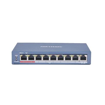 Hikvision DS-3E0109P-E(C) 8 Port Fast Ethernet Unmanaged POE Switch (DS-3E0109P-E(C)) thumbnail