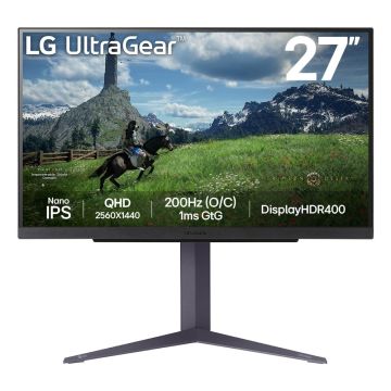 LG 27GS85QX-B computer monitor 68,6 cm (27") 2560 x 1440 Pixels Quad HD LCD Zwart (27GS85QX-B) thumbnail