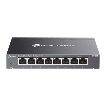 TP-Link Omada DS108G netwerk-switch Unmanaged Gigabit Ethernet (10/100/1000) Zwart (DS108G) thumbnail