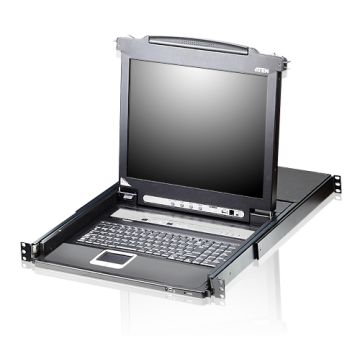 ATEN CL5708N rack console 48,3 cm (19") Zwart 1U (CL5708N-ATA-2XK06FG) thumbnail