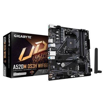 GIGABYTE A520M DS3H WIFI6E AMD A520 Socket AM4 micro ATX (A520M DS3H WF6E) thumbnail
