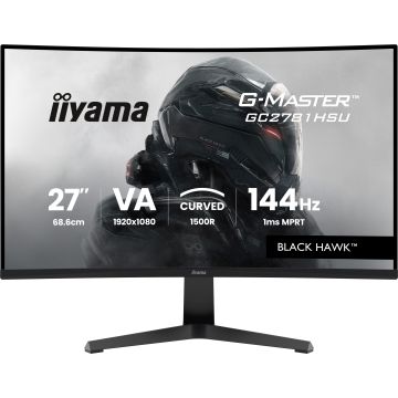 iiyama G-MASTER GC2781HSU-B1 computer monitor 68,6 cm (27") 1920 x 1080 Pixels Full HD LCD Zwart (GC2781HSU-B1) thumbnail