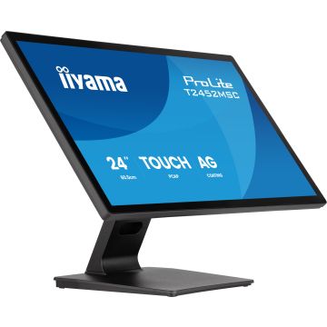 iiyama ProLite T2452MSC-B2AG computer monitor 61 cm (24") 1920 x 1080 Pixels Full HD LED Touchscreen Zwart (T2452MSC-B2AG) thumbnail