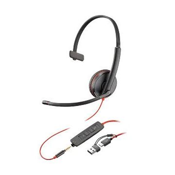 HP Poly Blackwire C3210 USB-C - headset (209748-104) thumbnail