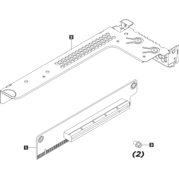 Lenovo ThinkSystem SR655 x16/x8/x8 Riser 2 - Riser Card (4XH7A09840) (4XH7A09840) thumbnail