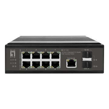 LevelOne IGP-1091 Managed L3 2.5G Ethernet (100/1000/2500) Power over Ethernet (PoE) Bureaublad-/wandmontage Zwart (IGP-1091) thumbnail