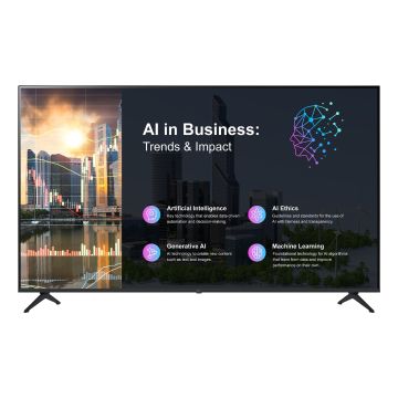 LG 50PK640S Digitale signage flatscreen 127 cm (50") LED 260 cd/m² 4K Ultra HD Zwart Type processor WebOS 16/7 (50PK640S) thumbnail