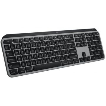 Logitech MX Keys for Mac - Klávesnice - podsvícená - Bluetooth, 2.4 GHz - QWERTY - US mezi (920-009558) thumbnail