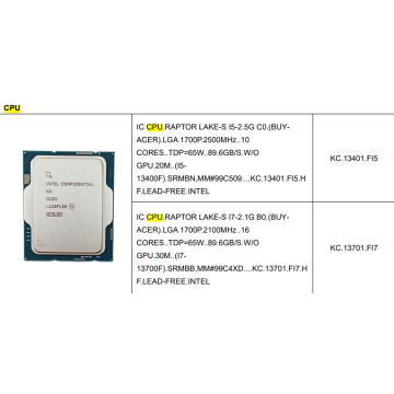 Acer CPU.I7-13700F.LGA.25M.3200.65W.B0 (KC.13701.FI7) thumbnail