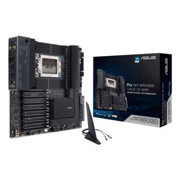 ASUS Pro WS WRX80E-SAGE SE WIFI AMD WRX80 Socket SP3 Verlengd ATX (90MB1590-M0EAY0) thumbnail
