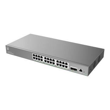 Grandstream Networks Grandstream GWN7803PL PRO – Enterprise Layer 2++ Managed Switch – 24× Gigabit RJ45 (PoE/PoE+) + 2× Gigabit  (GWN7803PL-PRO) thumbnail