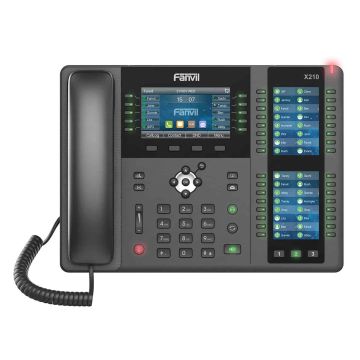 Grandstream Networks Fanvil X210 SIP telefon, 4.3 bar. disp.+ 2 pøid. disp., 20 SIP,106 DSS, 2xGbit (X210) thumbnail