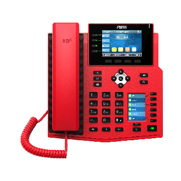 Grandstream Networks Fanvil X5U-R SIP èervený tel., 3,5bar.disp.+ 2,4 disp., 16SIP, 4link.tl., 30DSS tl., BT, (X5U-R) thumbnail