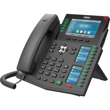 Grandstream Networks Fanvil X6U SIP telefon, 4.3 bar. disp.+2 pøid. disp., 20 SIP, 5link. tl., 60 DSS tl., BT, (X6U) thumbnail