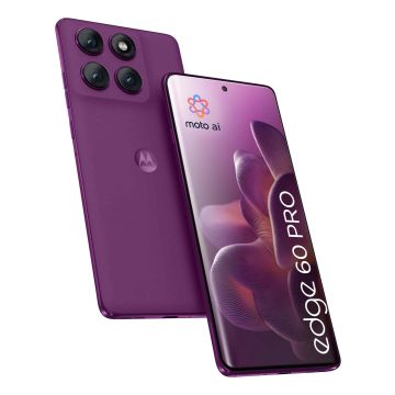 Motorola edge 60 pro 16,9 cm (6.67") Dual SIM Android 15 5G USB Type-C 12 GB 512 GB 6000 mAh Paars (PB7X0011PL) thumbnail
