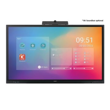 Sharp PN-LC862 Digitale signage flatscreen 2,18 m (86") LCD Wifi 450 cd/m² 4K Ultra HD Zwart Touchscreen Type processor Android 11 16/7 (60005901) thumbnail