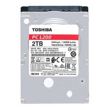Toshiba L200 Laptop PC - Pevný disk - 2 TB - interní - 2.5 - SATA 6Gb/s - 5400 ot/min. - (HDWL120UZSVA) thumbnail