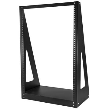 StarTech.com 16U 2-Post Open Frame Desktop Server Rack, 19in Compact Vrijstaand IT Rack met 160kg Draagkracht (2POSTRACK16) thumbnail