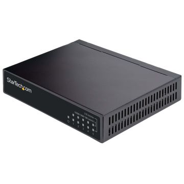StarTech.com Unmanaged 2.5G Switch - 5 Port Gigabit Switch - 2.5GBASE-T Unmanaged Ethernet Switch - Ethernet Splitter - Din Rail of Wandmonteerbaar - Multi-Gigabit - Auto-MDIX - 9K Jumbo (DS52000) thumbnail