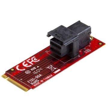 StarTech.com U.2 (SFF-8643) naar M.2 PCI Express 3.0 x4 adapter kaart voor 2.5” U.2 NVMe SSD (M2E4SFF8643) thumbnail