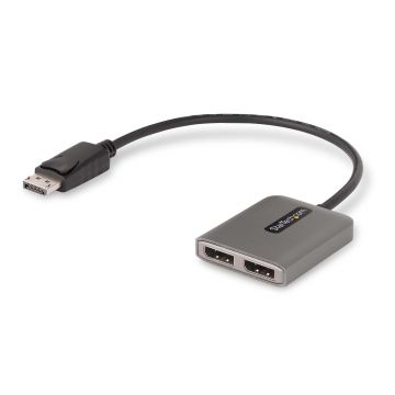 StarTech.com MST14DP122DP video kabel adapter 0,3 m DisplayPort 2 x DVI Grijs