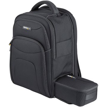 StarTech.com 15.6" Laptop Rugzak met Verwijderbare Opbergtas voor Accessoires, Professionele IT Tech Backpack, Werk/Reizen/Pendelen, Ergonomische Computer Tas, Duurzaam Ballistisch Nylon, Notebook/Tablet Vakken (NTBKBAG156) thumbnail