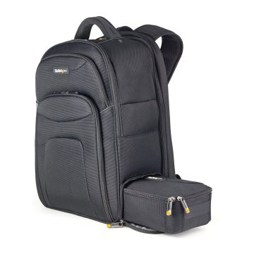 StarTech.com 17.3" Laptop Rugzak met Verwijderbare Opbergtas voor Accessoires, Professionele IT Tech Backpack, Werk/Reizen/Pendelen, Ergonomische Computer Tas, Duurzaam Ballistisch Nylon, Notebook/Tablet Vakken (NTBKBAG173) thumbnail