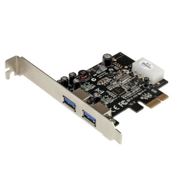 StarTech.com 2 Port PCI Express (PCIe) SuperSpeed USB 3.0 Adapterkaart met UASP - 5Gbps - LP4 Power - Dual Port USB 3 PCIe Controller (PEXUSB3S25) thumbnail