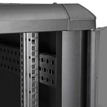 StarTech.com 22U Enterprise-Grade Server Rack Cabinet, 19in Vergrendelbare 4-Post Patchkas met 83cm Montagediepte en 800kg Draagkracht (RK2236BKF) thumbnail