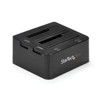 StarTech.com Dual-Bay USB 3.0 naar SATA HDD Docking Station, 5 Gbps Hard Drive Dock, Externe 2.5/3.5" SATA I/II/III SSD/HDD Docking Station, Hot-Swap HDD Dock, Top-Loading Design (SDOCK2U33) thumbnail