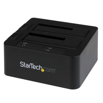 StarTech.com USB 3.0 / eSATA dubbel harde-schijf docking station met UASP voor 2,5/3,5 inch SATA SSD / HDD SATA 6 Gbps (SDOCK2U33EB) thumbnail