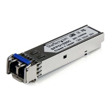 StarTech.com Cisco-compatibele gigabit glasvezel SFP-zendontvanger module SM LC met DDM - 20 km (mini-GBIC) (SFPG1320C) thumbnail