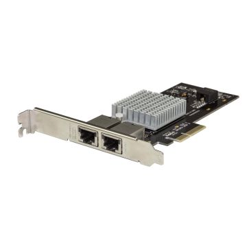 StarTech.com Dual Port 10G PCIe Netwerk Adapter Kaart, Intel-X550AT 10GBASE-T & NBASE-T PCI Express Netwerk Interface Adapter 10/5/2.5/1GbE Multi Gigabit Ethernet 5 Speed NIC LAN Kaart (ST10GPEXNDPI) thumbnail