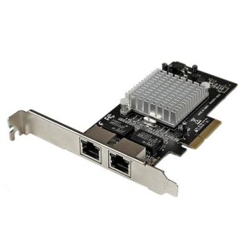 StarTech.com 2-poorts PCI Express (PCIe x4) gigabit ethernet server netwerk- adapter kaart - Intel i350 NIC (ST2000SPEXI) thumbnail