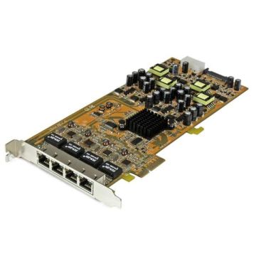 StarTech.com 4-poorts gigabit Power over Ethernet PCIe-netwerkkaart - PSE / PoE PCI Express NIC (ST4000PEXPSE) thumbnail