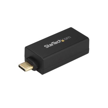 StarTech.com USB-C naar Gigabit Ethernet Adapter, 1Gbps NIC USB 3.0/USB 3.1 Type C Netwerk Adapter, 1GbE USB-C naar RJ45/LAN Poort, Thunderbolt 3 Compatibel, Windows/MacBook Pro/Chromebook (US1GC30DB) thumbnail