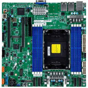 Super Micro Supermicro Server-Mainboard X14SBM-TF micro-ATX LGA-4710 Xeon 6700 DDR5 bis 1TB ECC (MBD-X14SBM-TF-B) thumbnail