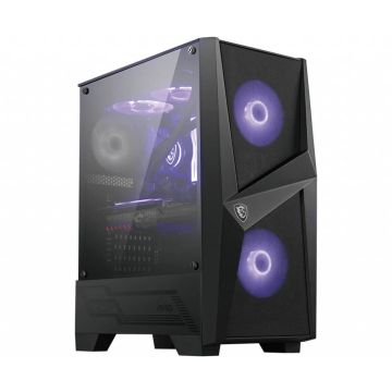 MSI MAG Forge 100M Midi Tower Zwart, Transparant (MAG FORGE 100M) thumbnail