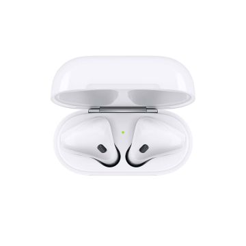 Apple AirPods mit Ladehülle - 2te Generation - Funk-Kopfhörer mit Mikrofon (MV7N2ZM/A) (MV7N2ZM/A) thumbnail