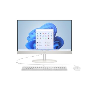 HP 24-cr0047na Intel Core i5-1335U 8GB RAM 512GB SSD 23.8  Full HD Windows 11 Home All-in-One Desktop PC - White - BM5L5EA#ABU (BM5L5EA) thumbnail