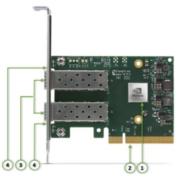 Mellanox MCX631102AS-ADAT ConnectX-6 Lx EN adapter card, 25GbE, Dual-port SFP28, PCIe 4.0 x8, Secu re Boot, No Crypto, Tall Brac (900-9X662-0073-ST0) thumbnail