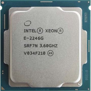 INTEL XEON 6 CORE CPU E-2246G 12MB 3.60GHZ (SRF7N) thumbnail