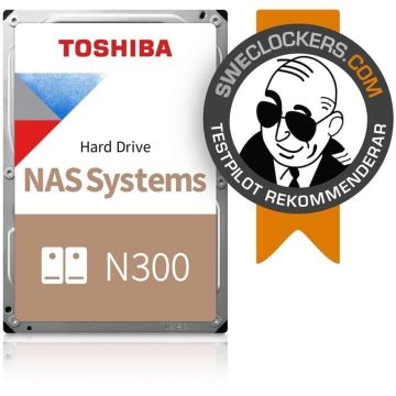 Toshiba 8.9cm (3.5) 22TB SATA3 NAS N300 7200RPM intern bulk (MN11ADA22TS) thumbnail